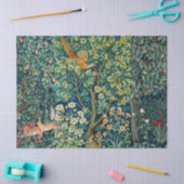 BOSDIEREN Hazen, fazant vogel, groene bloemen Tissuepapier (Craft)