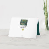 BOSDIEREN Hazen, Fazantvogel, Groene bloemen Feestdagen Kaart (Achterkant)