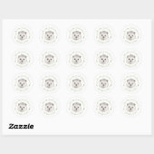 Bosdieren Hedegel Greenery Woodland Cute Ronde Sticker (Vel)