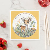 Bosdieren Herten Feestelijke Decoratie Eettafel Servet (Insitu)