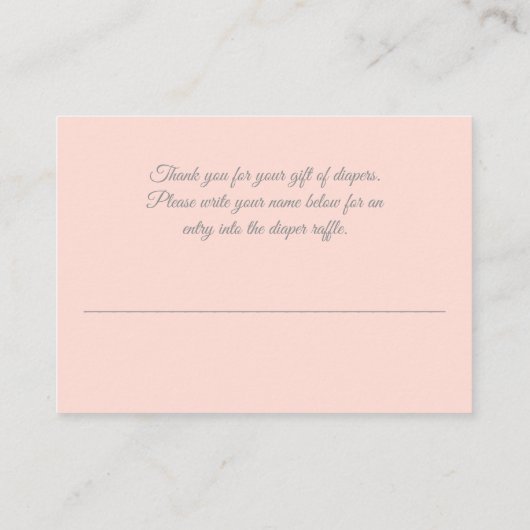 Bosdieren Herten Raccoon Fox Luier Raffle Informatiekaartje (Achterkant)