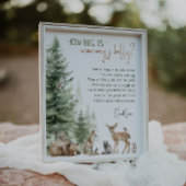 Bosdieren Hoe groot is de buik van mama Poster