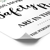 Bosdieren Hoeveel veiligheidsspelden douchespel Poster (Hoek)