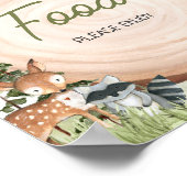 Bosdieren Hout Slice Food Poster (Hoek)