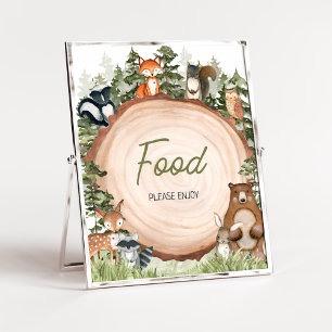 Bosdieren Hout Slice Food Poster