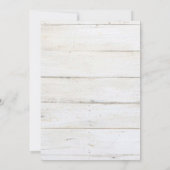 Bosdieren, houtextuur, Baby shower van bossen Kaart (Achterkant)