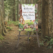 Bosdieren in bosbord poster