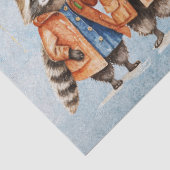 Bosdieren in de regendecoupage tissuepapier (Detail)