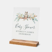 bosdieren in de Waterverf Acryl Bord (Hoek)