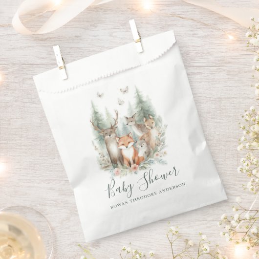 bosdieren in de Waterverf Bedankzakje (Geknipt)