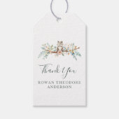 bosdieren in de Waterverf Cadeaulabel (Voorkant)