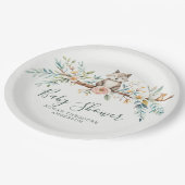 bosdieren in de Waterverf Papieren Bordje (Gekanteld)