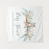 bosdieren in de Waterverf Wandkleed (Voorkant (horizontaal))