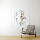 bosdieren in de Waterverf Wandkleed (In Situ (horizontaal))