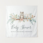 bosdieren in de Waterverf Wandkleed (Voorkant)