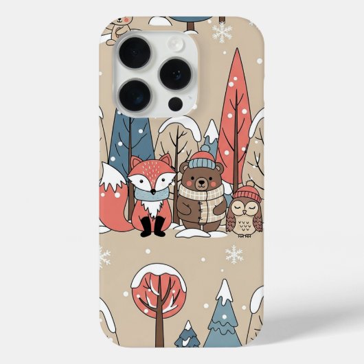 Bosdieren in het winterland Case-Mate iPhone case (Achterkant)