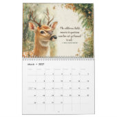 Bosdieren & Inspirerende Citaten 2026 Kalender (Mar 2027)