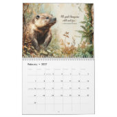 Bosdieren & Inspirerende Citaten 2026 Kalender (Feb 2027)