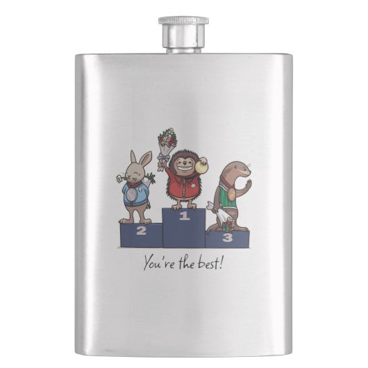 Bosdieren Je bent de beste! Cadeau Podium Kunst Flacon (Voorkant)