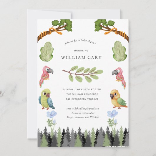 Bosdieren Kaart (Voorkant)