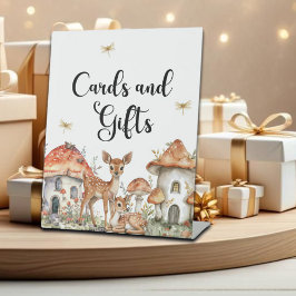 Bosdieren Kaarten en geschenken Reclamebord Met Voetstuk