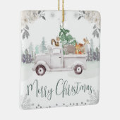 Bosdieren Kerstmis Keramisch Ornament (Rechts)