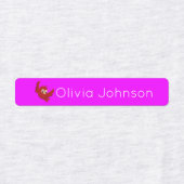 Bosdieren Kinder naam Iron On | Neonkleding Labels (Design 1)