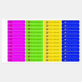 Bosdieren Kinder naam Iron On | Neonkleding Labels