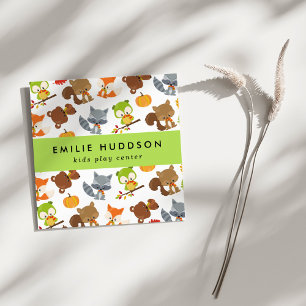 Bosdieren, Kinder Speelcentrum, Activiteitencentru Vierkante Visitekaartje