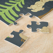 bosdieren, kinderpatroon. legpuzzel (Zijkant)