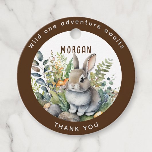Bosdieren Konijn Favorieten Bedankje Cadeau Decora Bedankjes Labels (Voorkant)