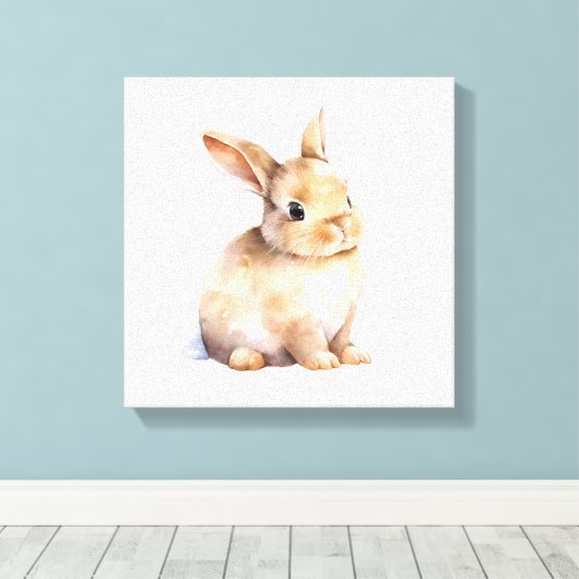 Bosdieren Konijn Print (Insitu (Houten vloer))