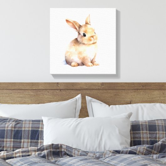 Bosdieren Konijn Print (Insitu (Slaapkamer))