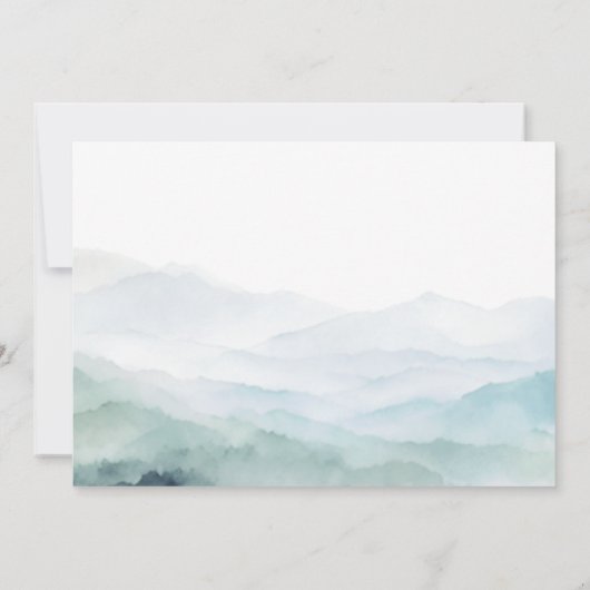 Bosdieren koud buiten Baby shower Kaart (Achterkant)