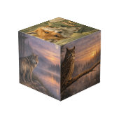 Bosdieren Kubus — Wolf, Uil, Vos & Beer (Achter hoekig)