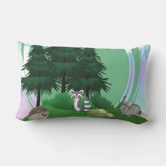 bosdieren kussen (Achterkant)