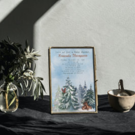 Bosdieren Landschap Avontuur Baby Shower Kaart