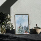 Bosdieren Landschap Avontuur Baby Shower Kaart