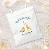 Bosdieren Lion Giraffe 1e verjaardag Bedankzakje (Geknipt)