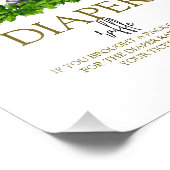 Bosdieren Luier Raffle Sign Foto Afdruk (Hoek)