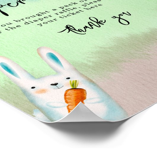 Bosdieren - Luier Raffle spel Poster (Hoek)