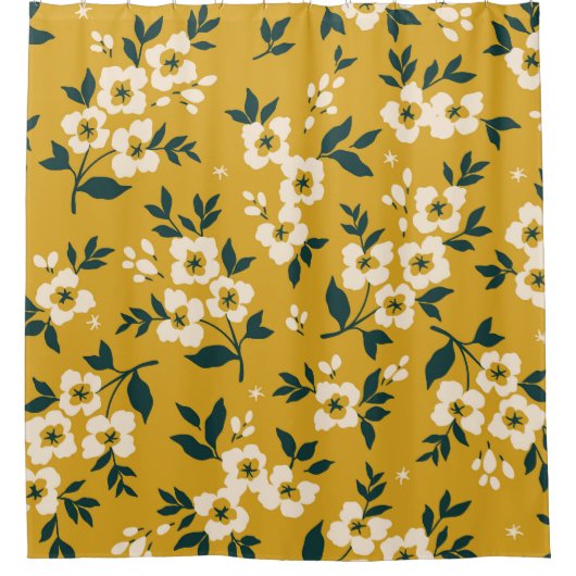 Bosdieren, maskers, viruspatronen. douchegordijn (Voorkant)