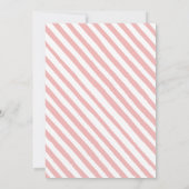 Bosdieren meisje baby shower kaart (Achterkant)