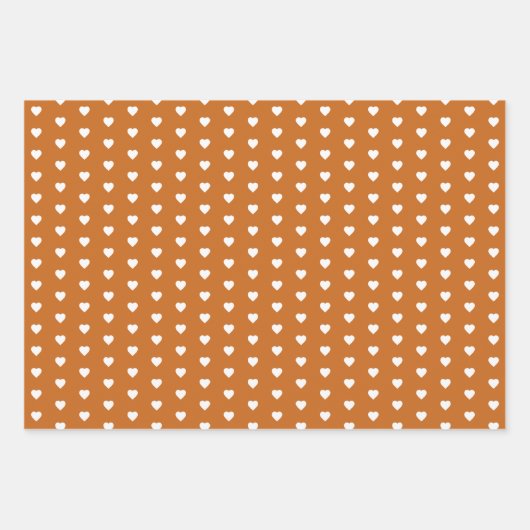 Bosdieren met hartpatroon inpakpapier vel (Voorkant 2)