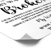 Bosdieren Mijn bord Baby shower Poster (Hoek)