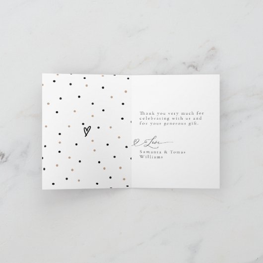 Bosdieren Modern Baby shower Bedankkaart (Binnen)