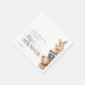 Bosdieren Modern Baby shower Servet (Hoek)