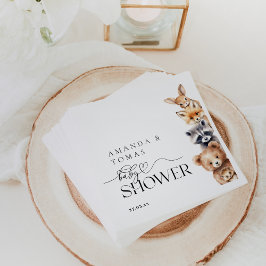 Bosdieren Modern Baby shower Servet
