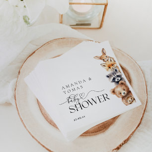 Bosdieren Modern Baby shower Servet