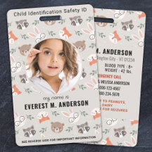 Bosdieren Mooie Aangepaste Moderne Foto Kinder ID
